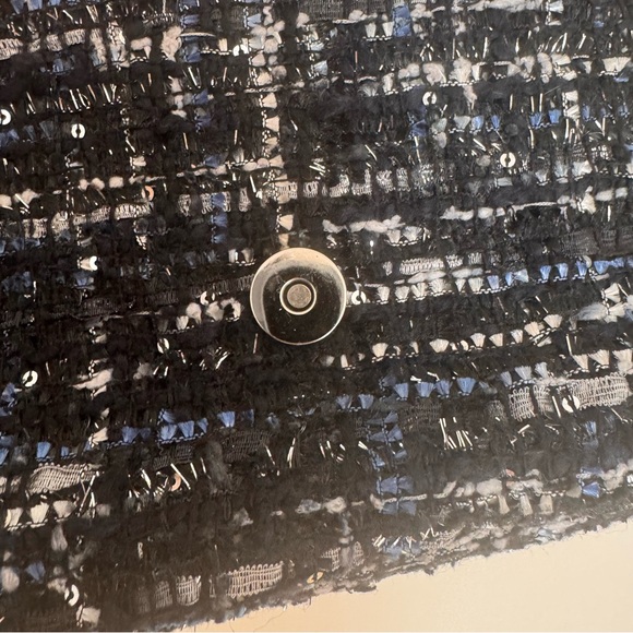 Zara Elegant Black Tweed Women Bag - Picture 5 of 8